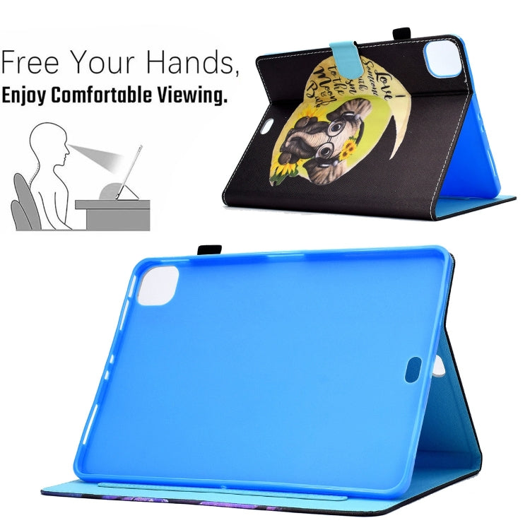 For iPad Pro 11 2024 Painted Stitching Smart Leather Tablet Case(Moon Baby Elephant) - iPad Pro 11 2024 Cases by buy2fix | Online Shopping UK | buy2fix