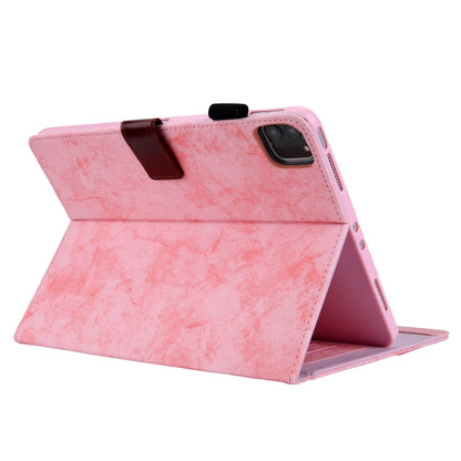 For iPad Pro 11 2024 Cloth Texture Leather Tablet Case(Pink) - iPad Pro 11 2024 Cases by buy2fix | Online Shopping UK | buy2fix