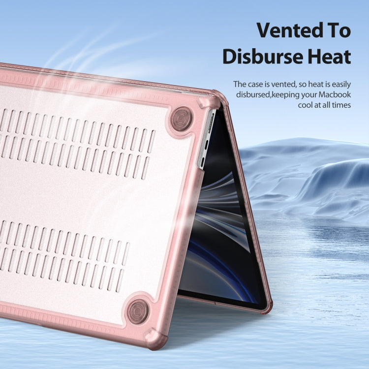 For MacBook Air 15.3 2023/2024 A2941 DUX DUCIS LCGH Laptop Frosted Protective Case(Pink) - MacBook Air Cases by DUX DUCIS | Online Shopping UK | buy2fix