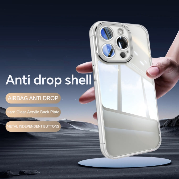 For iPhone 16 Pro Max Acrylic Hybrid TPU Armor Shockproof Phone Case(Transparent) - iPhone 16 Pro Max Cases by buy2fix | Online Shopping UK | buy2fix