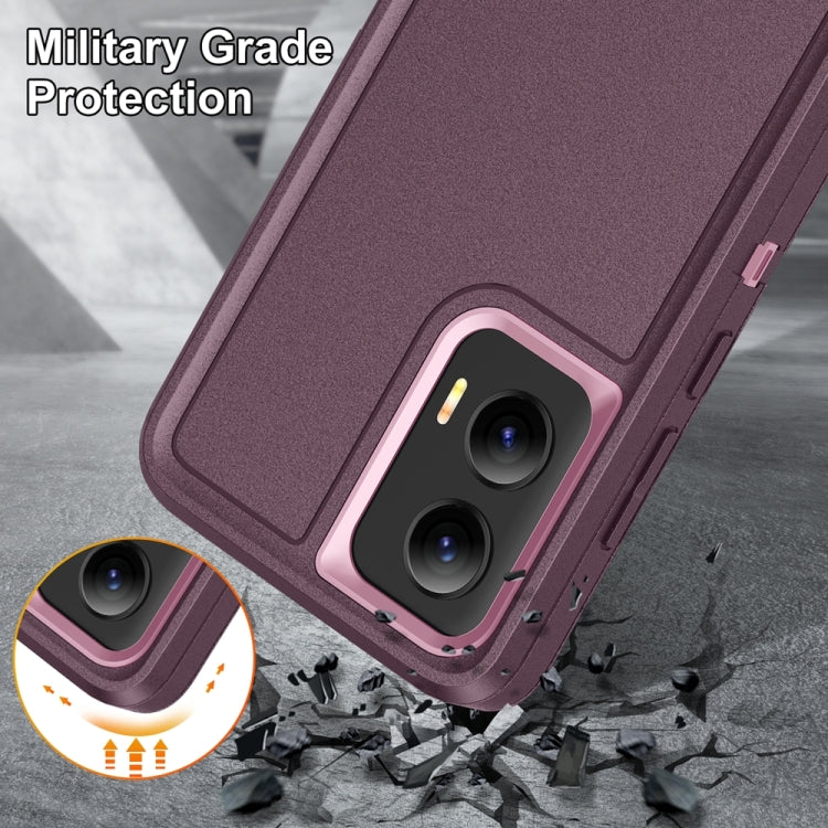 For Motorola Moto G Play 5G 2024 Life Waterproof Rugged PC + Silicone Phone Case(Purple + Pink) - Motorola Cases by buy2fix | Online Shopping UK | buy2fix