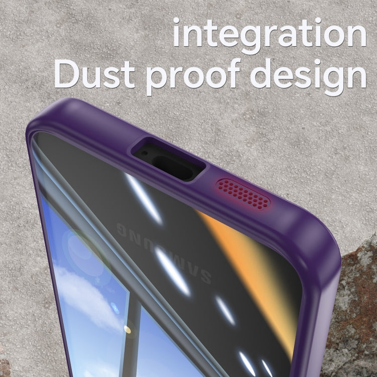 For Samsung Galaxy S25+ 5G Acrylic Hybrid TPU Armor Shockproof Phone Case(Purple) - Galaxy S25+ 5G Cases by buy2fix | Online Shopping UK | buy2fix