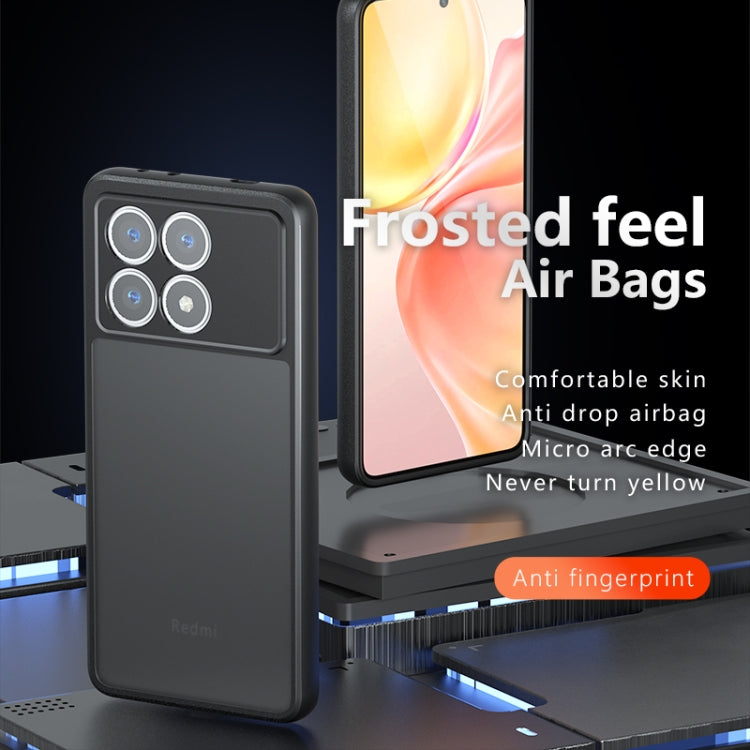 For Xiaomi Redmi K70 Pro / K70 Armor Precise Hole PC Hybrid TPU Phone Case(Frosted Black) - K70 Cases by buy2fix | Online Shopping UK | buy2fix