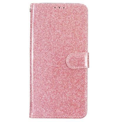 For iPhone 16 Plus Glitter Powder Flip Leather Phone Case(Rose Gold) - iPhone 16 Plus Cases by buy2fix | Online Shopping UK | buy2fix