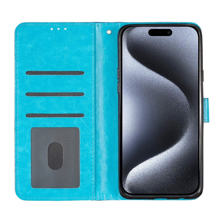 For iPhone 16 Pro Max Glitter Powder Flip Leather Phone Case(Blue) - iPhone 16 Pro Max Cases by buy2fix | Online Shopping UK | buy2fix