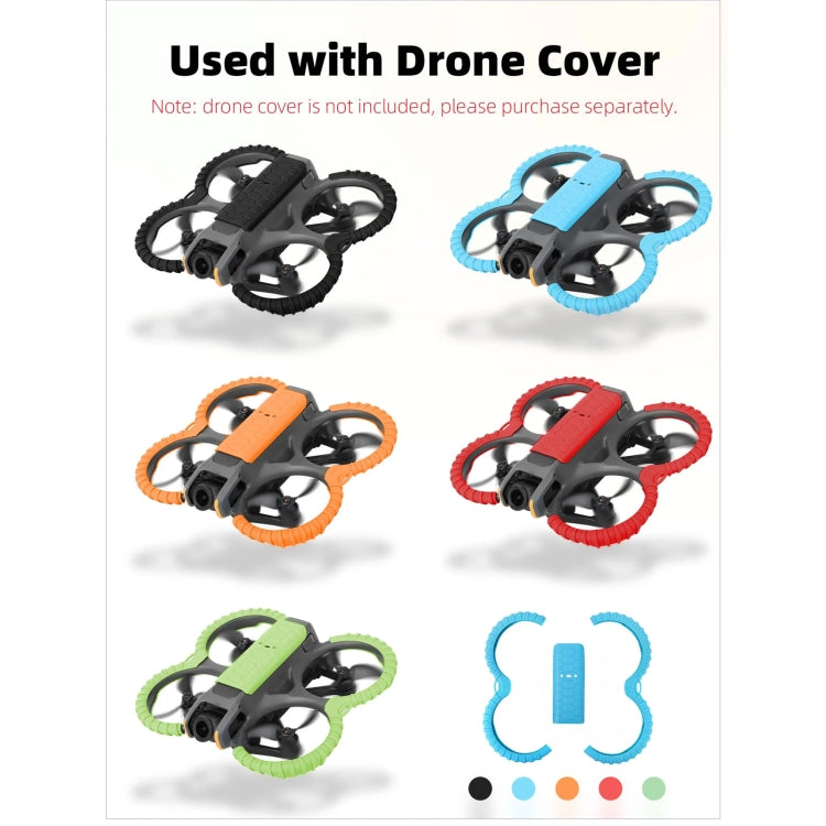 For DJI Avata 2 Sunnylife Drone Anti-Collision Protective Cover Combo Case Kit(Orange) - Cases & Bags by Sunnylife | Online Shopping UK | buy2fix