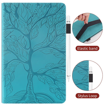 For iPad Pro 11 2024 Tree Life Series Embossed Smart Leather Tablet Case(Lake Blue) - iPad Pro 11 2024 Cases by buy2fix | Online Shopping UK | buy2fix