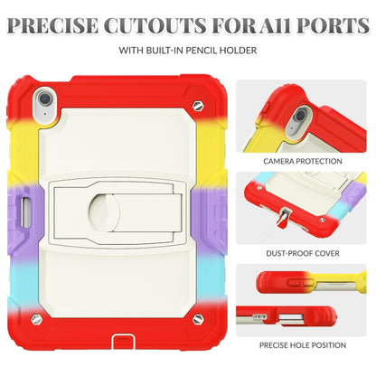 For iPad Air 11 2024 Silicone Hydric PC Tablet Case with Shoulder Strap & Holder(Camouflage Red) - iPad Air 11 2024 Cases by buy2fix | Online Shopping UK | buy2fix