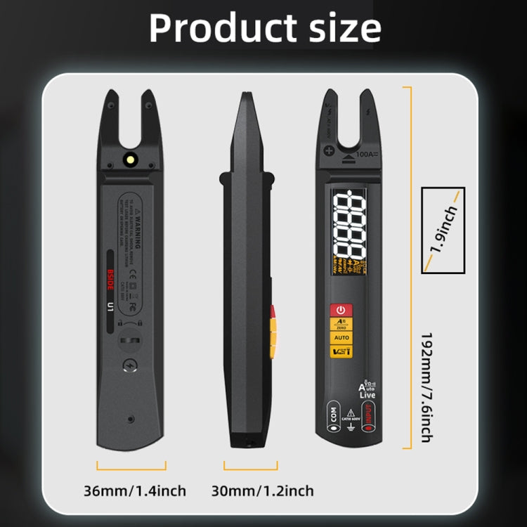 BSIDE U0 AC / DC Clamp Meter Electric Pen Current Digital Multimeter - Digital Multimeter by BSIDE | Online Shopping UK | buy2fix