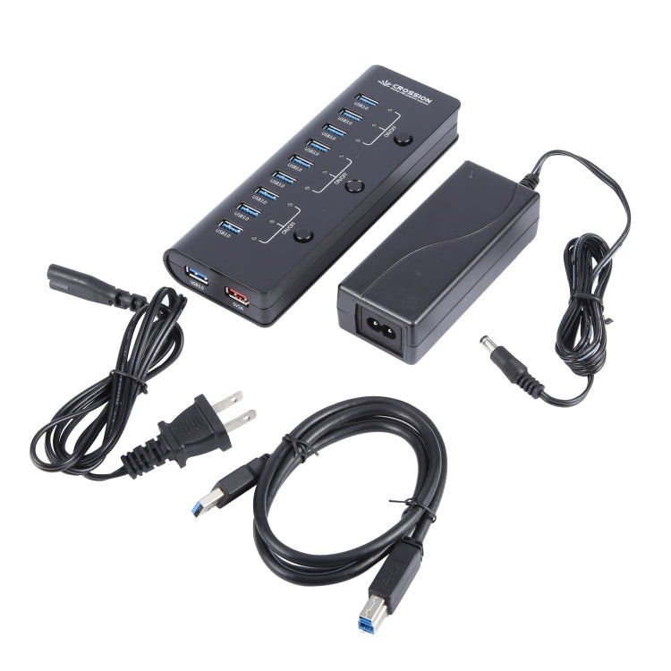 ORICO CRU3-H9C1 10 Port USB3.0 12V 4A HUB Power Adapter, Plug:UK Plug - Power Supply by ORICO | Online Shopping UK | buy2fix