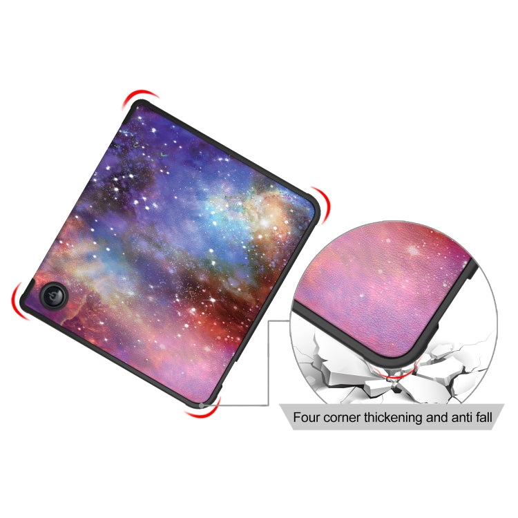 For Kobo Libra Colour 2024 Solid Color Deformation TPU Leather Smart Tablet Case(Milky Way) - Others by buy2fix | Online Shopping UK | buy2fix