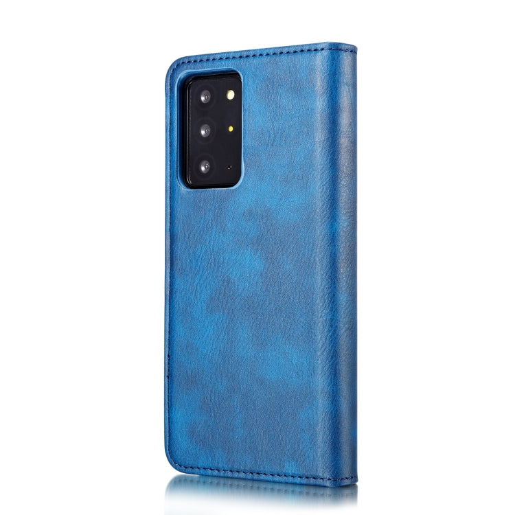 For Samsung Galaxy Note20 Ultra DG.MING Crazy Horse Texture Flip Detachable Magnetic Leather Case with Holder & Card Slots & Wallet (Blue) - Galaxy Note20 Ultra Cases by DG.MING | Online Shopping UK | buy2fix