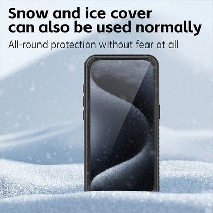 For iPhone 15 Pro Max RedPepper Shockproof IP68 Waterproof PC + TPU Protective Case(Black) - iPhone 15 Pro Max Cases by RedPepper | Online Shopping UK | buy2fix