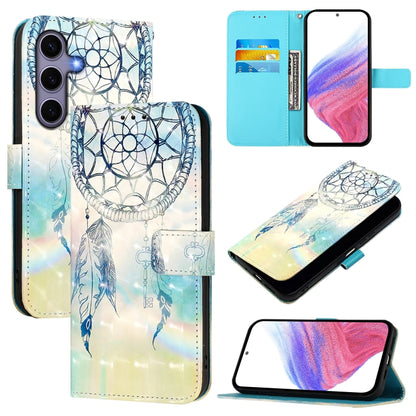 For Samsung Galaxy S25 5G 3D Painting Horizontal Flip Leather Phone Case(Dream Wind Chimes) - Galaxy S25 5G Cases by buy2fix | Online Shopping UK | buy2fix