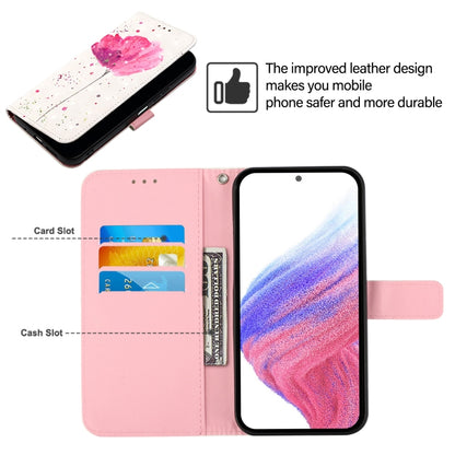 For Blackview Color 8 3D Painting Horizontal Flip Leather Phone Case(Flower) - More Brand by buy2fix | Online Shopping UK | buy2fix