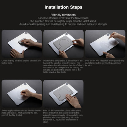 NILLKIN 4mm FlexWing Tablet Stand Magnetic Version For 9.7-11 inch(Grey) - Hand-Sticking Bracket by NILLKIN | Online Shopping UK | buy2fix