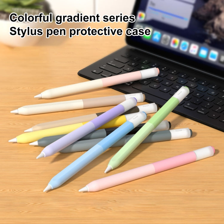 For Apple Pencil USB-C Gradient Silicone Stylus Protective Case(Yellow) - Pencil Accessories by buy2fix | Online Shopping UK | buy2fix