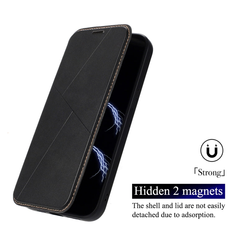 For iPhone 16 Pro Magnetic Armor Series RFID Card Slots Leather Phone Case(Purple) - iPhone 16 Pro Cases by buy2fix | Online Shopping UK | buy2fix