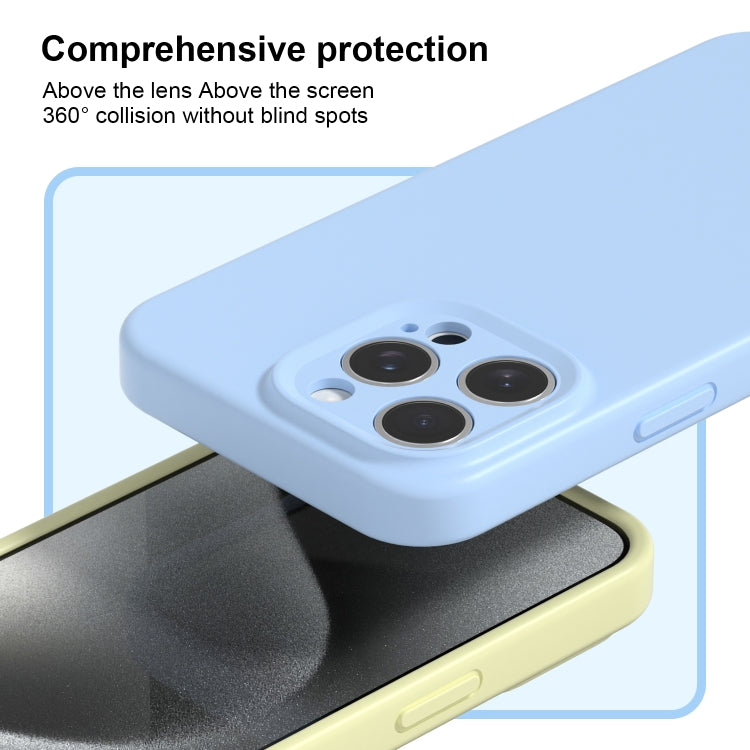 For iPhone 16 Pro Precise Hole Liquid Silicone Jelly Color Full Coverage Phone Case(Carbon Gray) - iPhone 16 Pro Cases by buy2fix | Online Shopping UK | buy2fix