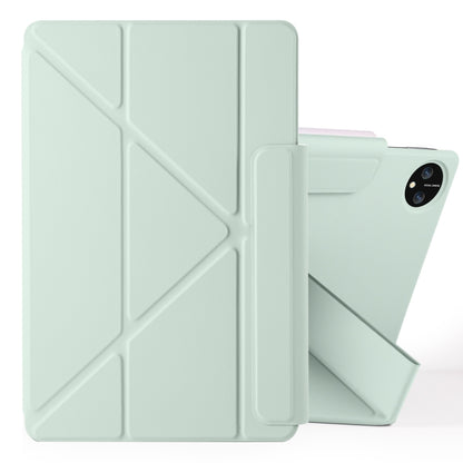 For Huawei MatePad Pro 11 2024 / 2022 Fixed Buckle Magnetic Deformation Leather Tablet Case(Baby Green) - Huawei by buy2fix | Online Shopping UK | buy2fix