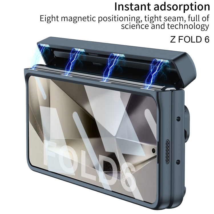 For Samsung Galaxy Z Fold6 GKK Integrated Folding Alloy Shell PC Phone Case with Pen Box, Not Included Pen(Black) - Galaxy Z Fold6 5G Cases by GKK | Online Shopping UK | buy2fix