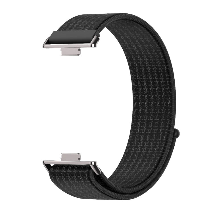 For Huawei Watch Fit3 MIJOBS Breathable Nylon Loop Watch Band(Black) - Watch Bands by MIJOBS | Online Shopping UK | buy2fix