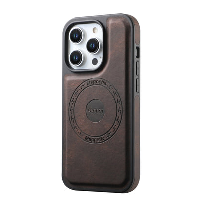 For iPhone 16 Pro Denior A13 Skin Feel MagSafe Phone Case(Brown) - iPhone 16 Pro Cases by Denior | Online Shopping UK | buy2fix