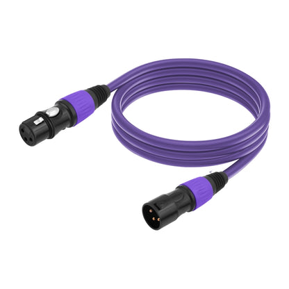 JC1015 XLR 3pin Male to Female Audio Cable, Length:10m(Purple) - Microphone Audio Cable & Connector by buy2fix | Online Shopping UK | buy2fix