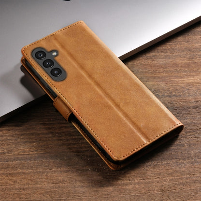 For Samsung Galaxy S24+ 5G N.BEKUS CSJ-P1 Solid Color Leather Phone Case(Brown) - Galaxy S24+ 5G Cases by N.BEKUS | Online Shopping UK | buy2fix