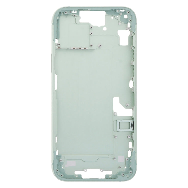 For iPhone 15 Plus Middle Frame Bezel Plate with Side Keys + Card Tray, Version:China Version(Green) - LCD Related Parts by buy2fix | Online Shopping UK | buy2fix