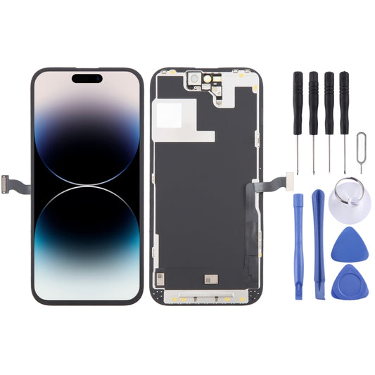 For iPhone 14 Pro Hard GX OLED LCD Screen with Digitizer Full Assembly - LCD Related Parts by buy2fix | Online Shopping UK | buy2fix