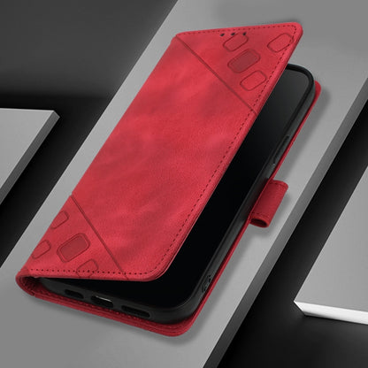 For Redmi K70 Ultra 5G Global Skin-feel Embossed Leather Phone Case(Red) - Xiaomi Cases by buy2fix | Online Shopping UK | buy2fix