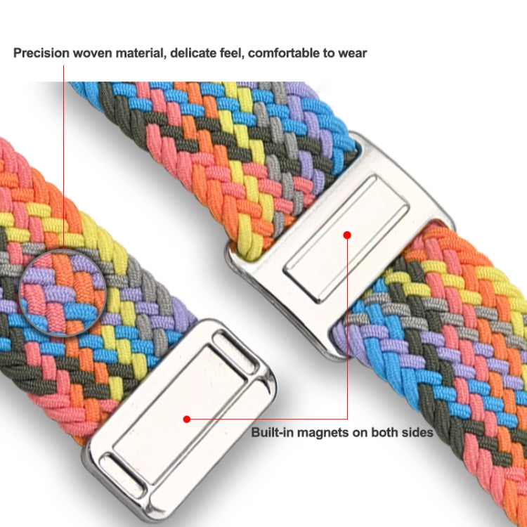 For Samsung Galaxy Watch Ultra 47mm Nylon Loop Magnetic Buckle Watch Band(Colorful Starlight) - Watch Bands by buy2fix | Online Shopping UK | buy2fix