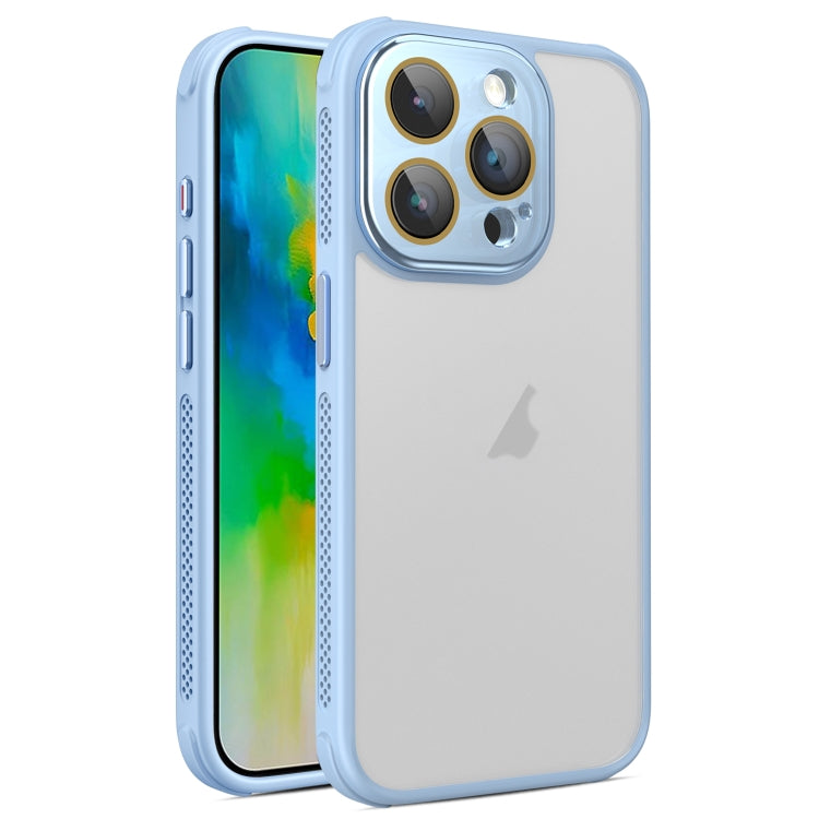 For iPhone 16 Pro Side Cooling Skin Feel Frosted Phone Case(Sky Blue) - iPhone 16 Pro Cases by buy2fix | Online Shopping UK | buy2fix