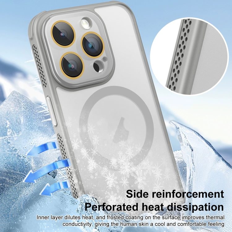 For iPhone 16 Pro Max Side Cooling Skin Feel Frosted MagSafe Magnetic Phone Case(Green) - iPhone 16 Pro Max Cases by buy2fix | Online Shopping UK | buy2fix