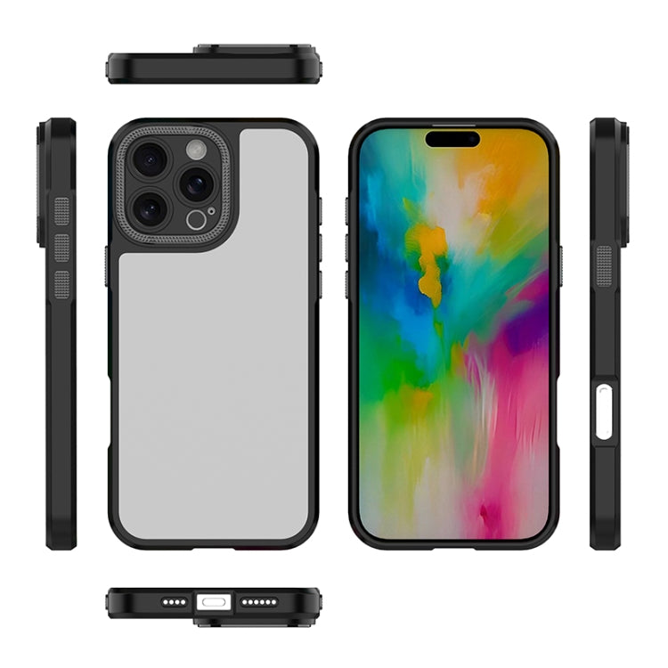 For iPhone 16 Pro Bodyguard Micro Matte PC Hybrid TPU Phone Case(Black) - iPhone 16 Pro Cases by buy2fix | Online Shopping UK | buy2fix