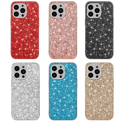 For iPhone 16 Pro Max Glitter Powder Shockproof TPU Phone Case(Rose Gold) - iPhone 16 Pro Max Cases by buy2fix | Online Shopping UK | buy2fix