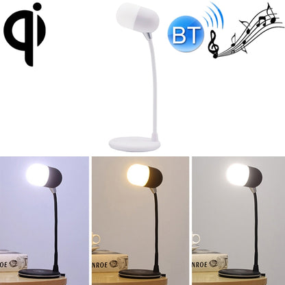 L4 Multifunctional Wireless Charging LED Desk Lamp with Bluetooth 5.0 Speaker(White) - Desk Lamps by buy2fix | Online Shopping UK | buy2fix