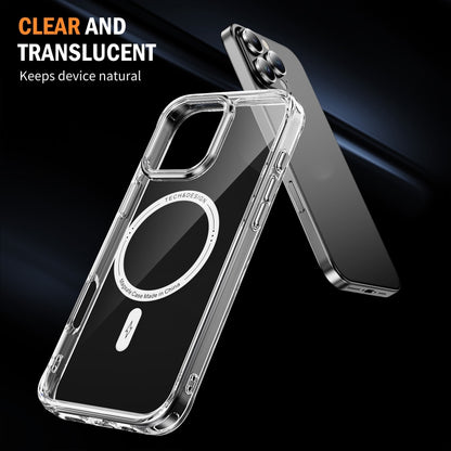 For iPhone 16 Pro Max Airbag Magsafe PC Hybrid TPU Phone Case(Transparent) - iPhone 16 Pro Max Cases by buy2fix | Online Shopping UK | buy2fix