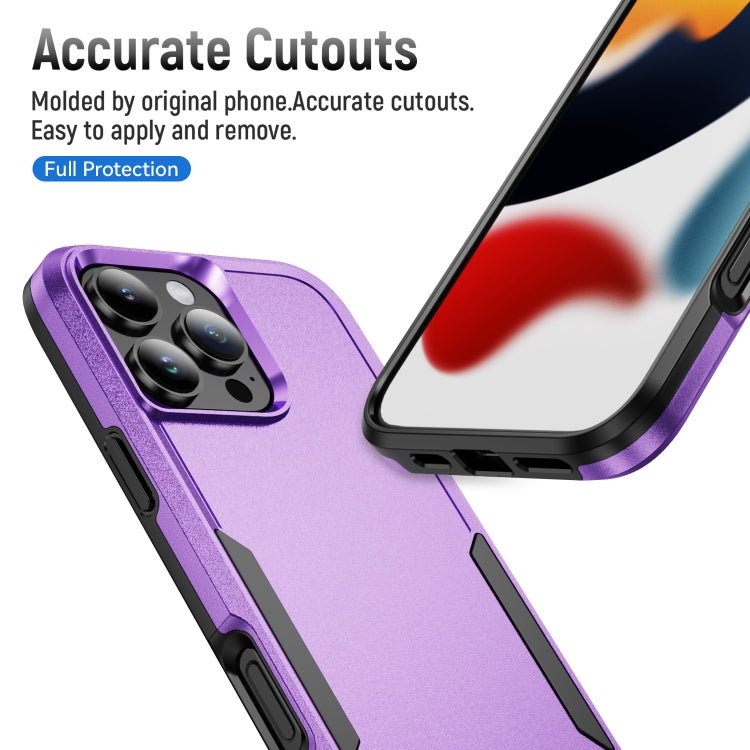 For iPhone 16 Pro Max Pioneer Armor Heavy Duty PC + TPU Phone Case(Purple+Black) - iPhone 16 Pro Max Cases by buy2fix | Online Shopping UK | buy2fix