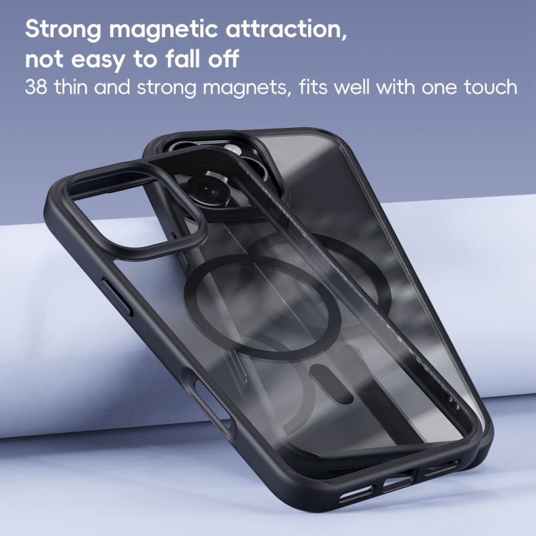 For iPhone 16 Plus Ming Shield Series MagSafe Magnetic Phone Case(Titanium Blue) - iPhone 16 Plus Cases by buy2fix | Online Shopping UK | buy2fix