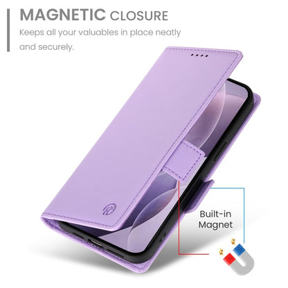 For Redmi K70 Ultra Side Buckle Magnetic Frosted Leather Phone Case(Purple) - Xiaomi Cases by buy2fix | Online Shopping UK | buy2fix