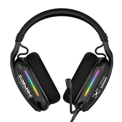 ONIKUMA X12 USB /  3.5mm Wired RGB Light Gaming Headset with Mic, Cable length: 2.2m(Black) - Multimedia Headset by ONIKUMA | Online Shopping UK | buy2fix