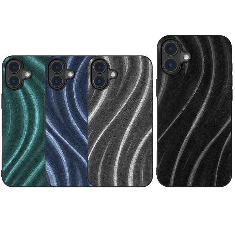 For iPhone 16 Plus Galactic Pattern Protective Phone Case(Grey) - iPhone 16 Plus Cases by buy2fix | Online Shopping UK | buy2fix