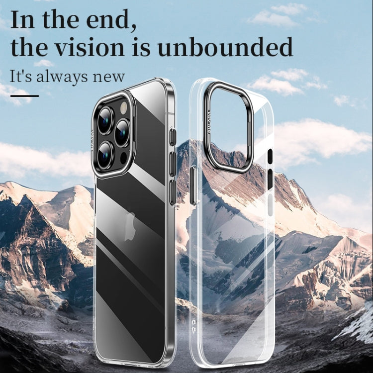 For iPhone 16 SULADA PC + Aluminum Alloy Lens Holder Phone Case(Silver) - iPhone 16 Cases by SULADA | Online Shopping UK | buy2fix