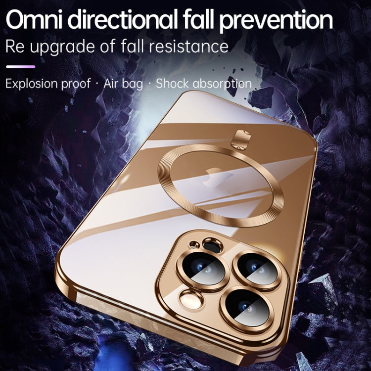 For iPhone 16 Pro Max SULADA MagSafe Plating TPU Shockproof Phone Soft Case(Gold) - iPhone 16 Pro Max Cases by SULADA | Online Shopping UK | buy2fix