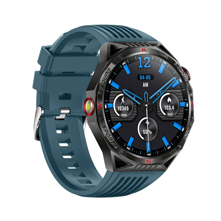 HT28 1.85 inch Silicone Strap IP68 Waterproof Smart Watch, Support Sleep Monitoring(Blue) - Smart Watches by buy2fix | Online Shopping UK | buy2fix