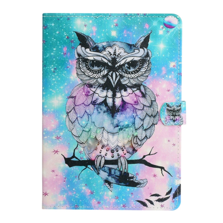 For iPad Pro 11 2024 Colored Drawing Pattern Flip Leather Smart Tablet Case(Owl) - iPad Pro 11 2024 Cases by buy2fix | Online Shopping UK | buy2fix