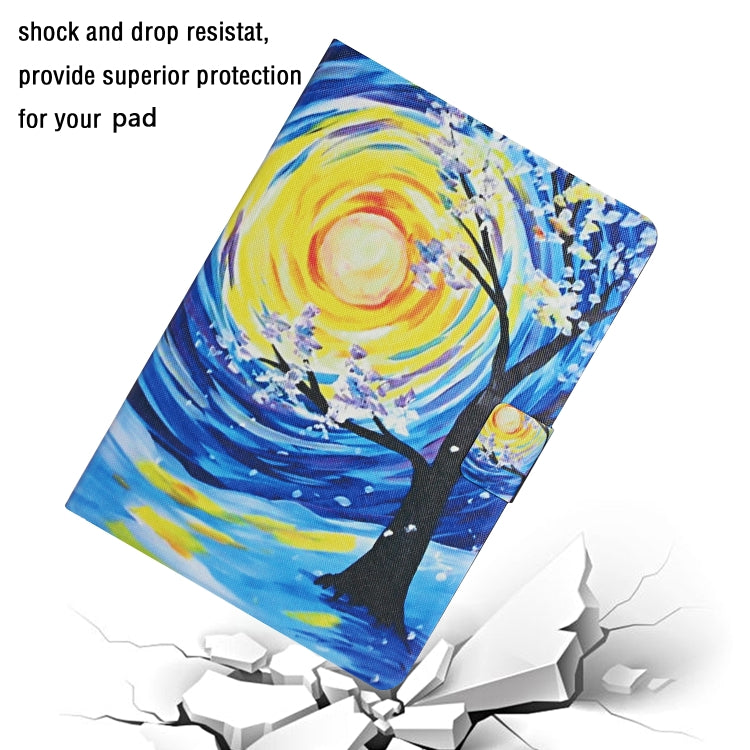 For iPad Pro 11 2024  Colored Drawing Pattern Flip Leather Smart Tablet Case(Starry Sky Tree) - iPad Pro 11 2024 Cases by buy2fix | Online Shopping UK | buy2fix