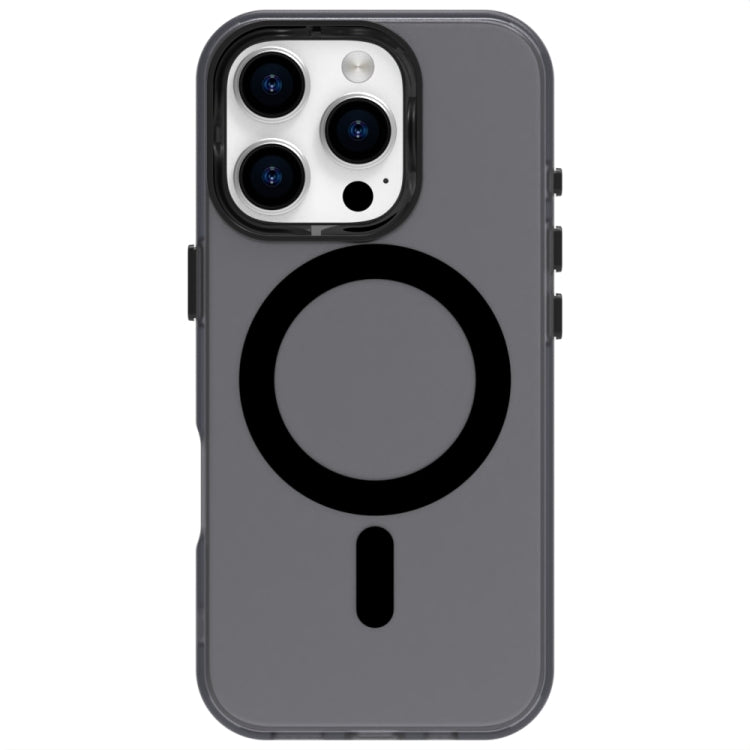 For iPhone 16 Pro Candy Magsafe PC Hybrid TPU Phone Case(Black) - iPhone 16 Pro Cases by buy2fix | Online Shopping UK | buy2fix